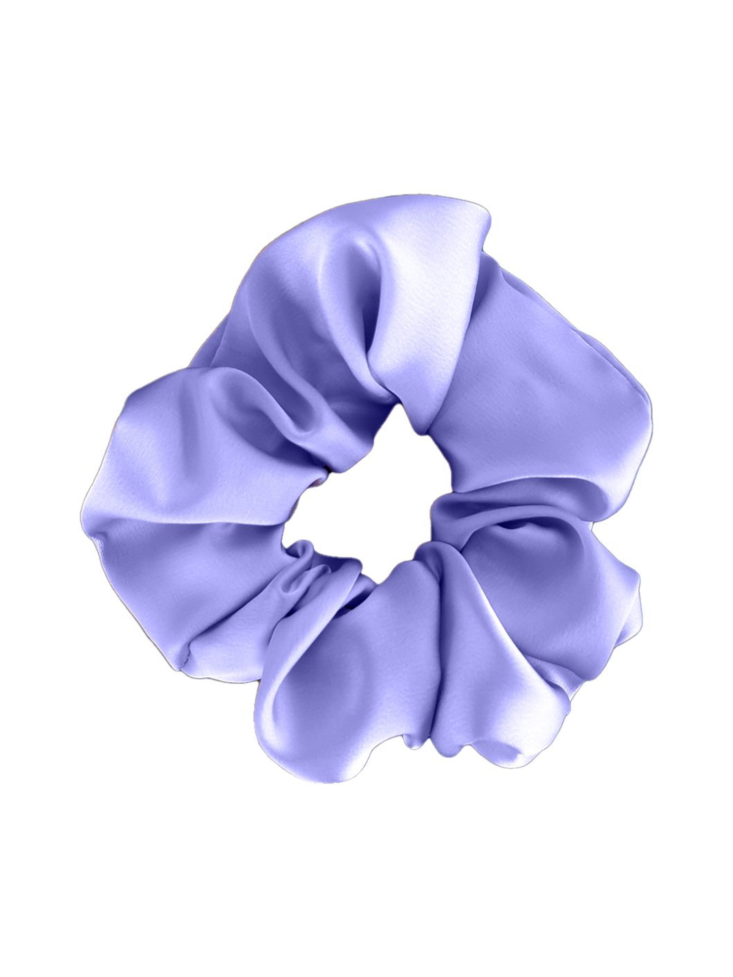 Lilac Satin Scrunchy